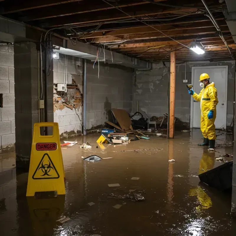 Flooded Basement Electrical Hazard in Chicago, IL Property